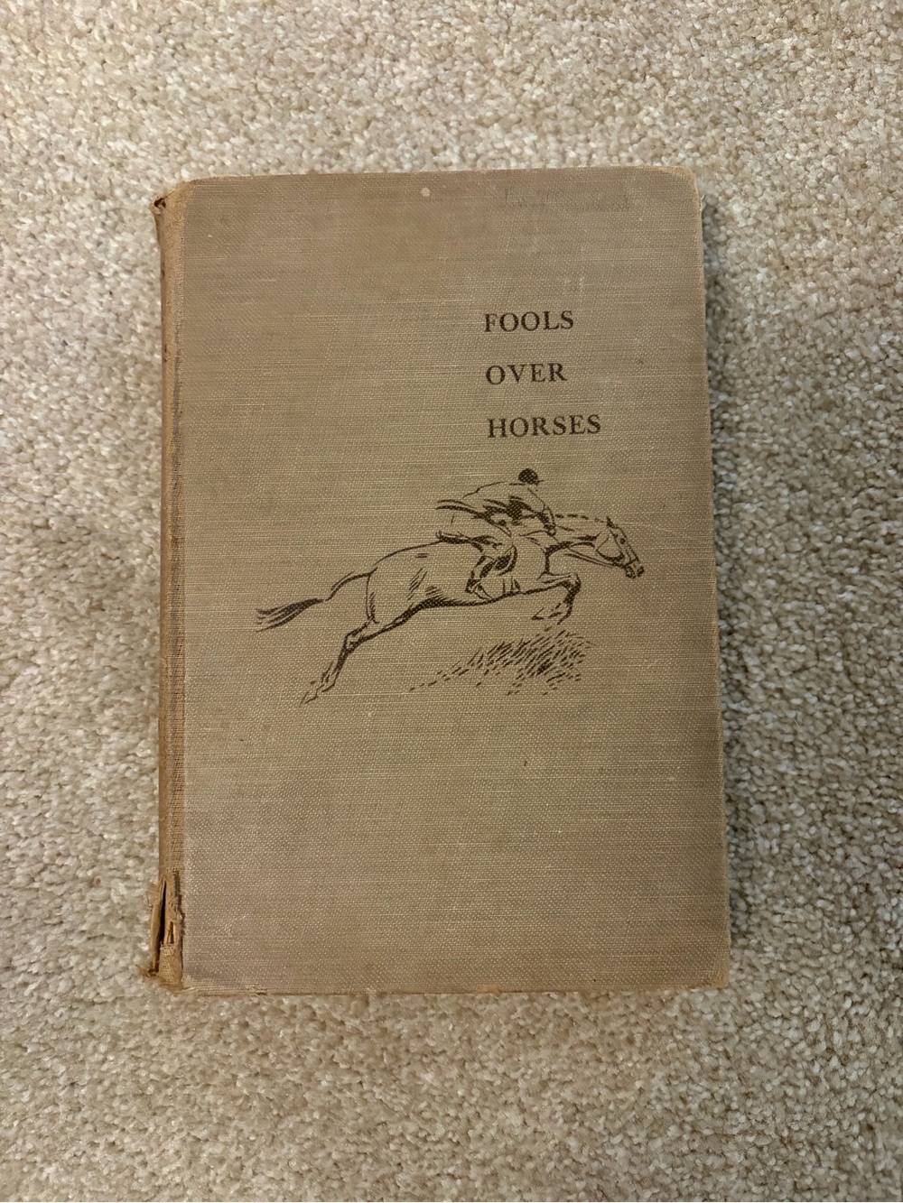 Fools Over Horses Hardcover Book — Beige Cloth Cover